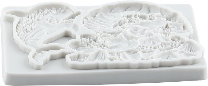 TAOXIBEI Mermaid Silicone Molds Mermaid Dolphin Seashell Polymer Clay Mold for DIY Crafts Epoxy Resin Casting Air Dry Polymer Clay Plaster Jewelry Making - Image 3